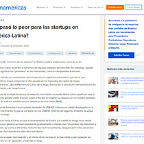 Ya pas lo peor para las startups en Amrica Latina?